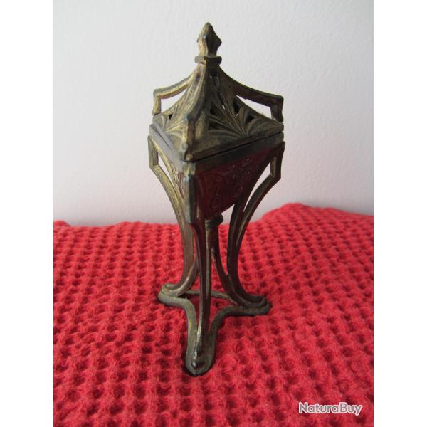 Brule encens Vantines en rgule dor vers 1900