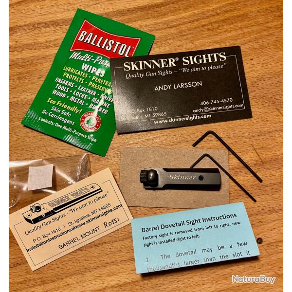 SKINNER Sights hausse pour carabine Rossi 92