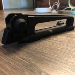 Poignée Transport/Hausse type A2, AR15 mil-spec, rail picatinny 21mm