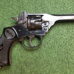 Revolver WEBLEY & SCOTT Mark IV - Calibre 38 S&W - 4" - A66105 (Occasion bon état, canon impeccable,