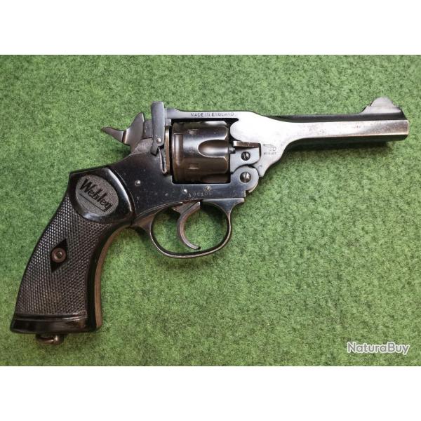 Revolver WEBLEY & SCOTT Mark IV - Calibre 38 S&W - 4" - A66105 (Occasion bon tat, canon impeccable,