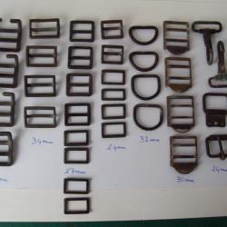 militaria ww2 lot 27 boucles U.S. et Anglaise pour réparation ou manque origine