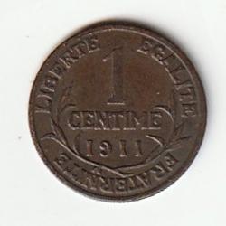 Pièce de Monnaie  France 1 centime Daniel-Dupuis 1911