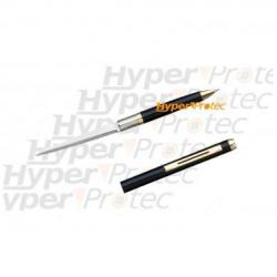 Couteau canif en forme de stylo qui écrit - Noir