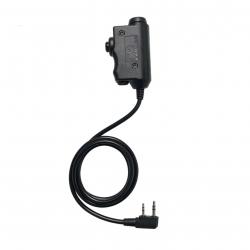 Bouton de casque tactique prise PTT - Adaptateur M51 pour radio talkie walkie Baofeng Kenwood
