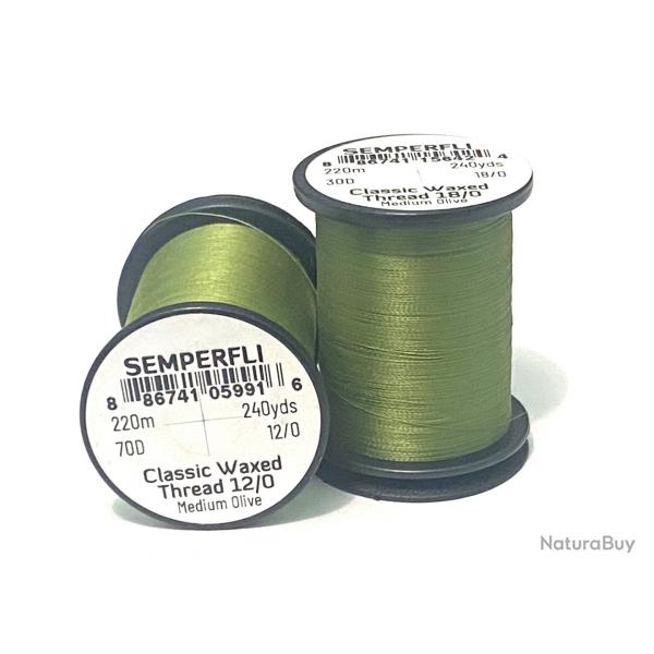 fil montage mouche semperfli classic 12/0 medium olive