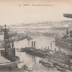 CPA -Marine Militaire "BREST"-Vue générale de l'arsenal N°018