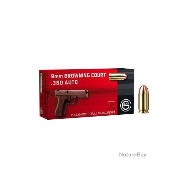 Munitions Geco 9 mm Browning Court .380 Auto boite de 50 20 Boites 1000 munitions