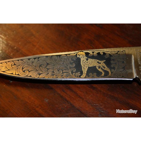 pliant HERBERTZ lame grave d'un braque a l'arrt