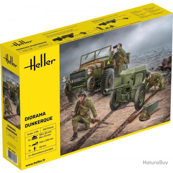 Diorama Dunkerque 1/35 | Heller (0000 4176) - Maquette  monter