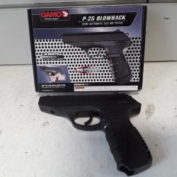 Pistolet a plombs Gamo P-25 BLOWBACK cal.4,5mm Co2 3,98joules