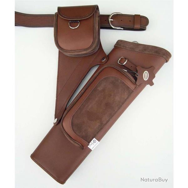 Carquois cible Gompy PT18 Elite RH Marron