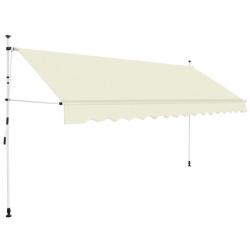 Auvent manuel rétractable 400 cm Crème alsavelo