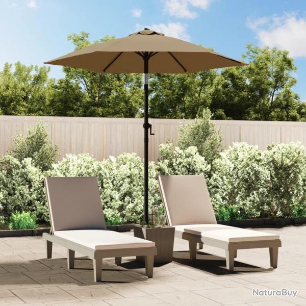 Parasol Taupe 200x224 cm Aluminium