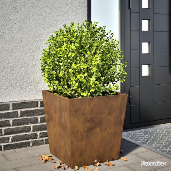 Jardinire 50x50x50 cm acier rsistant aux intempries