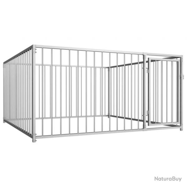 Chenil d'extrieur pour chiens 200 x 200 x 100 cm