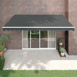 Auvent rétractable automatique anthracite 4x3 m