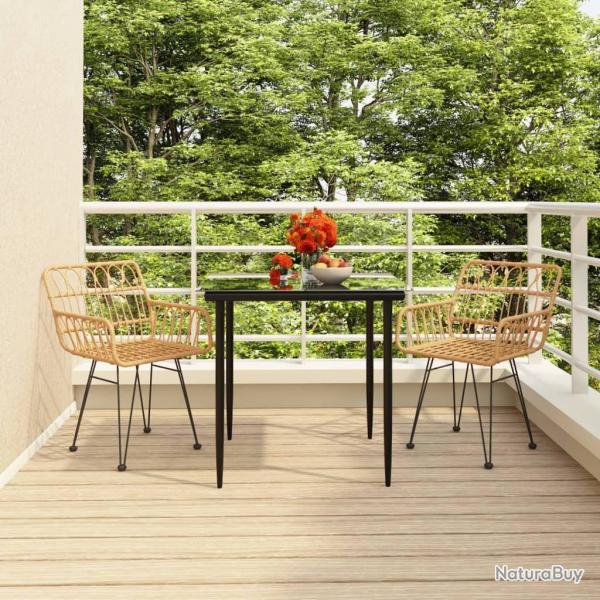 Ensemble  manger de jardin 3 pcs Rsine tresse