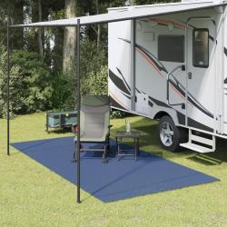 Tapis de tente bleu 4x2 m