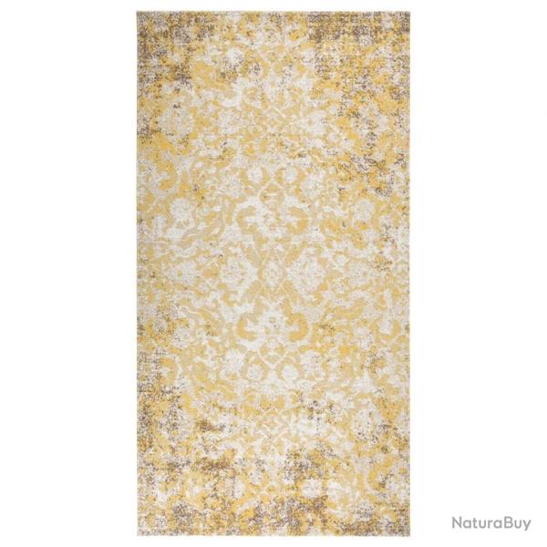 Tapis  tissage plat d'extrieur 80x150 cm Jaune