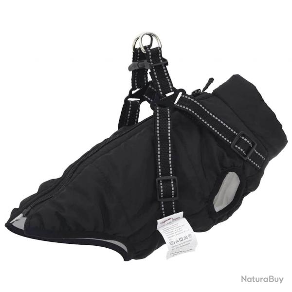 Manteau pour chiens avec harnais impermable rflchissant L40
