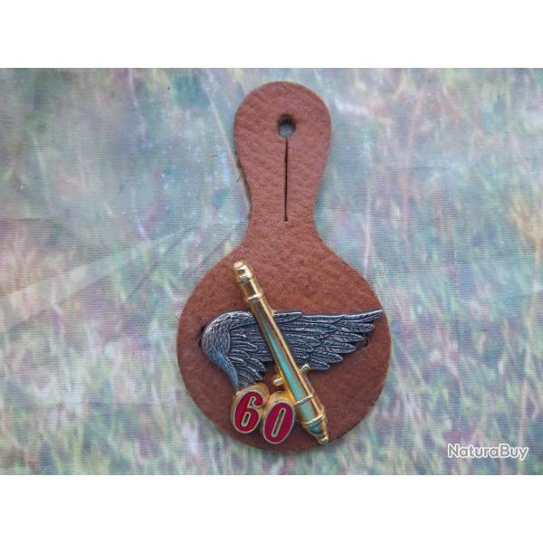 insigne militaire badge 60 RA Rgiment Artillerie Drago G.2495