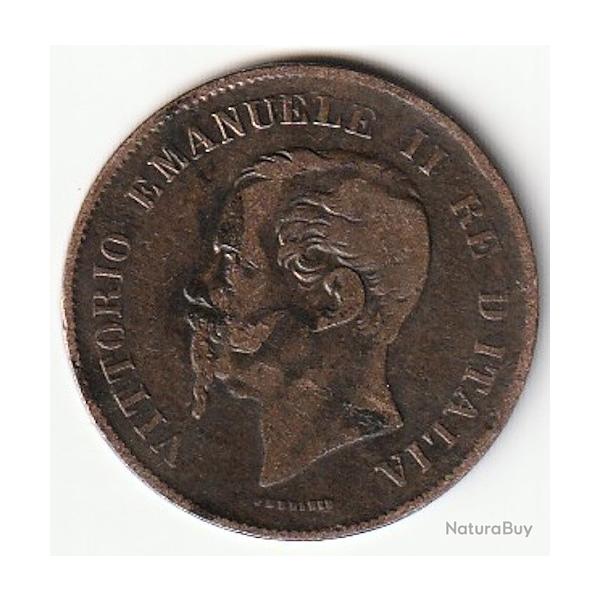 Pice de Monnaie Italie 5 centesimi Victor-Emmanuel II 1862 N