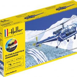 SA 316B alouette III Gendarmerie 1/72 | Heller (0000 4181) - Maquette à monter