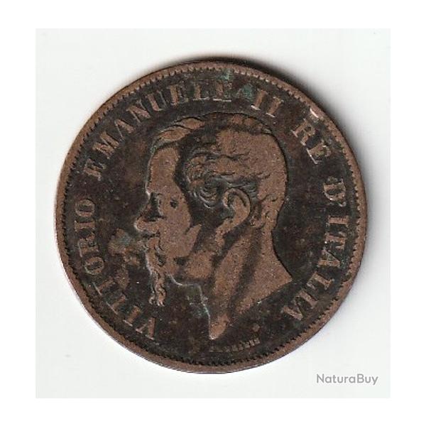 Pice de Monnaie Italie 5 centesimi Victor-Emmanuel II 1867 M