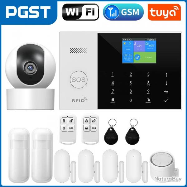 Systeme Alarme Sans Fil Wifi GSM Google Alexa, Modele: Kit K