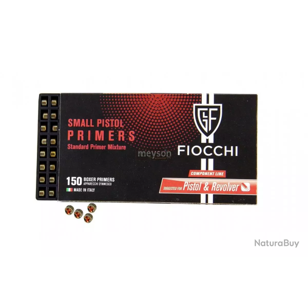 Amorces Fiocchi Small Pistol - 4.45 - Par 1500