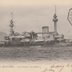 CPA - MARINE Militaire  -Le cuirassé " Le Hoche " N°517