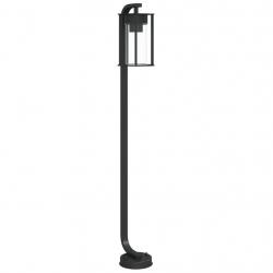 Lampadaire d'extérieur 100 cm acier inoxydable noir 02_0042504