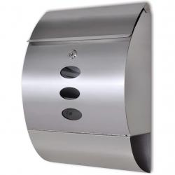 Boîte aux lettres en acier inoxydable argent 02_0041551
