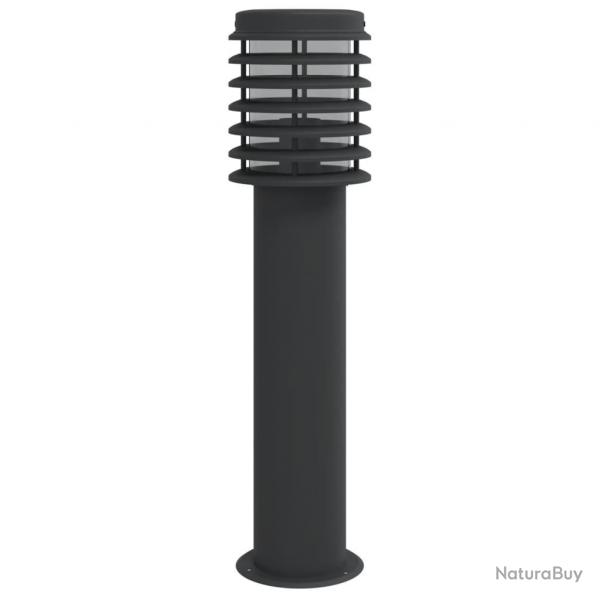 Lampadaire d'extrieur 60 cm acier inoxydable noir 02_0042509