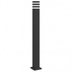 Lampadaire d'extérieur avec sortie 110 cm aluminium noir 02_0042528