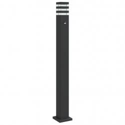 Lampadaire d'extérieur avec capteur 110 cm aluminium noir 02_0042520