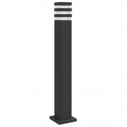 Lampadaire d'extérieur avec sortie 80 cm aluminium noir 02_0042531