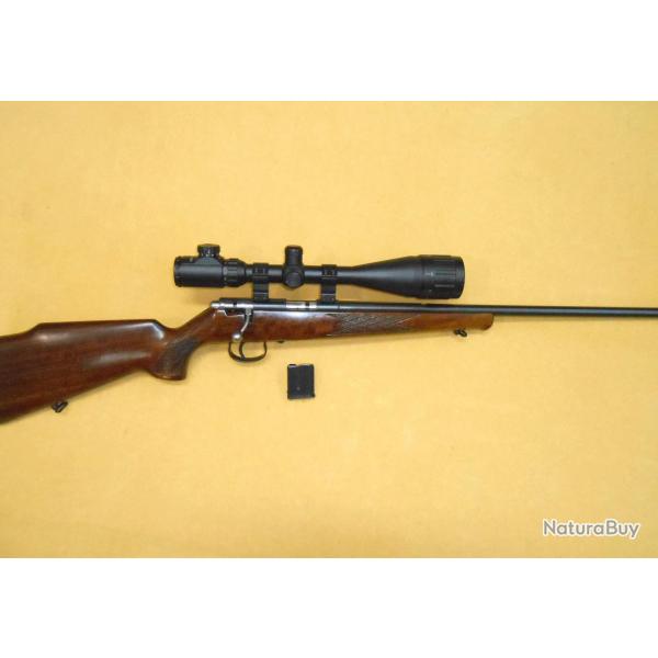 CARABINE ANSCHUTZ - Cal 22 Magnum -  CHARGEUR +LUNETTE LUMINEUX VARIABLE 6-24x50