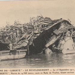 CPA - Catastrophe du "La Liberté" LES ÉPAVES -Le 25 Septembre1911 a 5h.55 du matin N°531