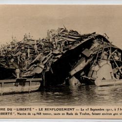 CPA - Catastrophe du "La Liberté" LES ÉPAVES -Le 25 Septembre1911 a 5h.55 du matin N°1175