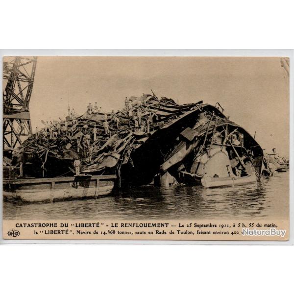 CPA - Catastrophe du "La Libert" LES PAVES -Le 25 Septembre1911 a 5h.55 du matin N1175