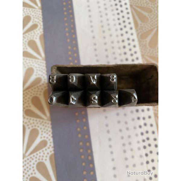 Jeu de chiffres  frapper Hauteur 4 mm