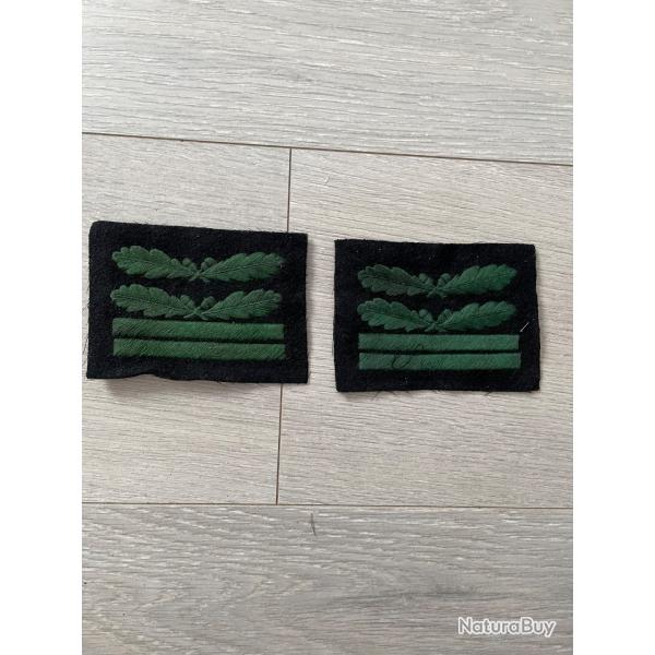 une paire d'attributs de lieutenant allemand ww2