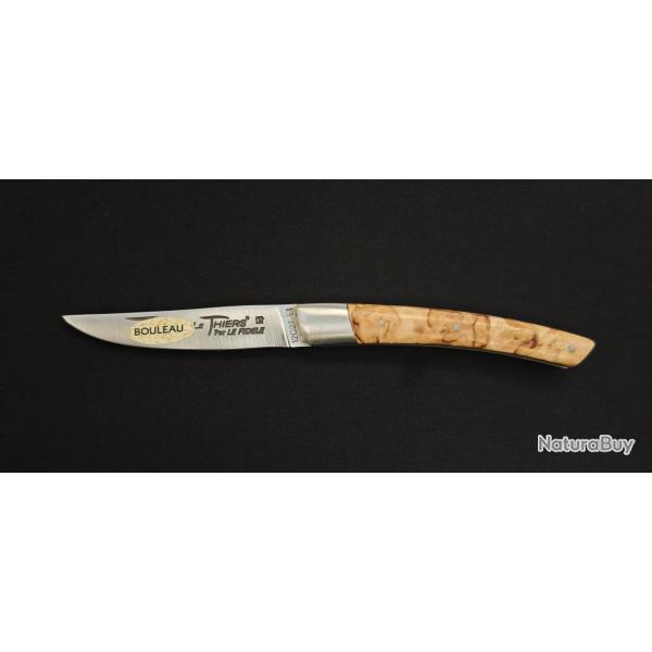 Le Thiers Par le Fidèle T11BL11 Couteau pliant - manche bois de bouleau