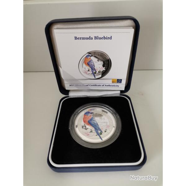 Pice collection Bermuda Bluebird argent 2011 neuve 1000 pices