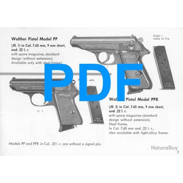 WALTHER PP / PPK / PP-Target / PP Sport :  NOTICE au format PDF
