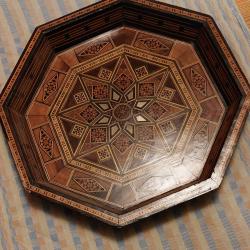 Marqueterie Libanaise ; cadre et plateau
