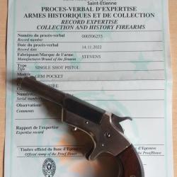 Pistolet  "STEVENS GEM" cal. 22Short
