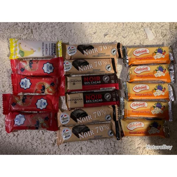 Militaria Franais 16x Barres Ration Militaire Franaise